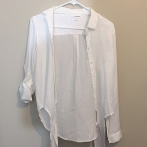 White button down